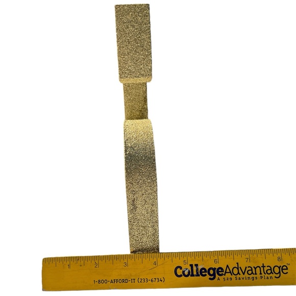 Block Number 5 Sparkling Gold. Tabletop or Hanging. Great for Photos Decoration - Picture 4 of 6